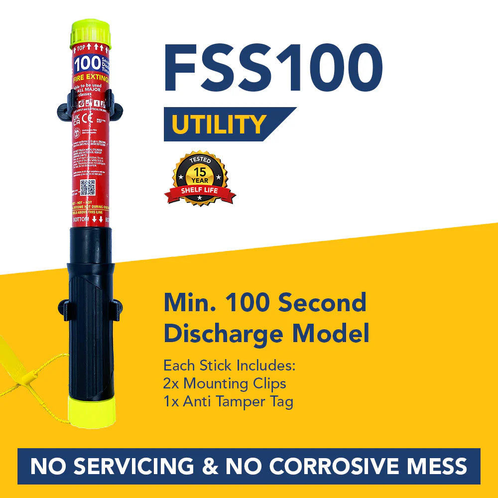 FSS100 Utility (Vehicles) – 100 Second Fire Safety Stick