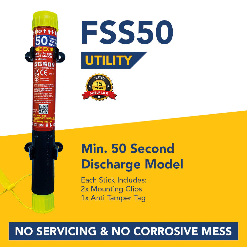 FSS50 Utility (Vehicles) – 50 Second Fire Safety Stick
